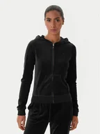 Bluzy damskie - Juicy Couture Bluza Robyn JCSEBJ007G Czarny Slim Fit - miniaturka - grafika 1
