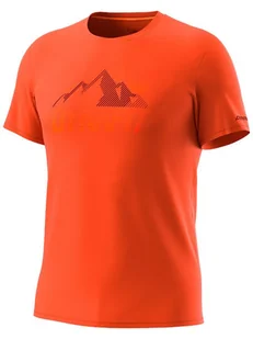 DYNAFIT Koszulka funkcyjna "TRANSALPER GRAPHIC" w kolorze pomarańczowym - Koszulki sportowe męskie - miniaturka - grafika 1