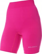 Spodnie sportowe damskie - Brubeck LB10450 Spodnie 1/2 damskie RUNNING FORCE fuksja L - miniaturka - grafika 1