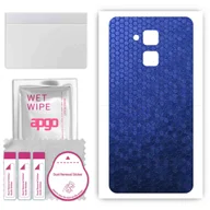Szkła hartowane na telefon - Folia naklejka skórka strukturalna na TYŁ do Asus Zenfone 3 Max ZC520TL -  Plaster Miodu Niebieski - apgo SKINS - miniaturka - grafika 1