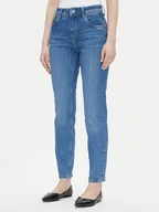 Spodnie damskie - Pepe Jeans Jeansy Violet PL204176 Niebieski Mom Fit - miniaturka - grafika 1