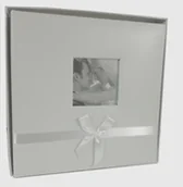 Albumy fotograficzne - Album BEKRI/BL tradycyjny ślubny, skóropodobny, 30 kart/60 stron, BIAŁY - miniaturka - grafika 1