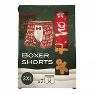 Majtki męskie - BOKSERKI MĘSKIE Z MOTYWEM ŚWIĄTECZNYM BLUEWAER 2 PARY S - miniaturka - grafika 1