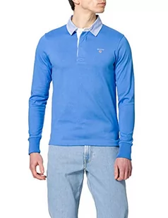 GANT Oryginalny męski top Heavy Rugger Top, niebieski (pacific blue), XS - Koszulki męskie - miniaturka - grafika 1
