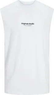 Koszulka męska bez rękawów Jack & Jones Jovesterbro White - S - Koszulki męskie - miniaturka - grafika 1