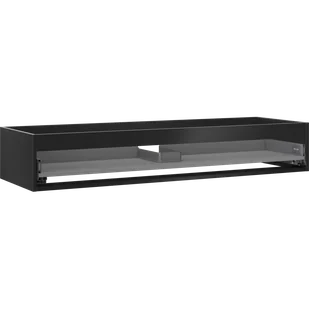 Mexen Box-A korpus szafki podumywalkowej 140 cm, 1 szuflada, czarny mat - 91AX0-1400-235-1-71 - Szafki łazienkowe - miniaturka - grafika 1