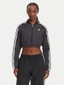 Bluzy damskie - adidas Bluza adicolor Teamgeist JD0264 Czarny Slim Fit - miniaturka - grafika 1