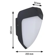 Lampy ogrodowe - Paulmann Ikosea kinkiet zewnętrzny LED 3 000 K - miniaturka - grafika 1