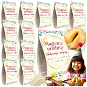 Przekąski dla dzieci - Ciasteczka z Wróżbą "Magiczne Urodziny" - Podziękowanie dla Gości- Komplementy - 10 szt - miniaturka - grafika 1