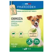 Artykuły przeciw pasożytom - Francodex Obroża na kleszcze i pchły dla psa poniżej 10kg dł 35cm - miniaturka - grafika 1