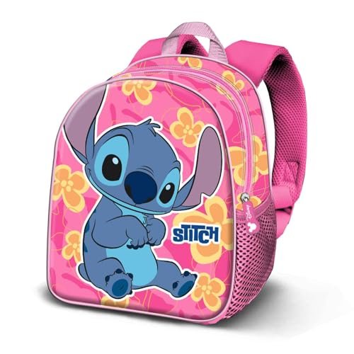 Disney Lilo and Stitch Cute-Basic plecak, różowy, 30 x 38 cm, pojemność 13 l, Różowy Lilo i Stitch, Jeden rozmiar, Plecak podstawowy