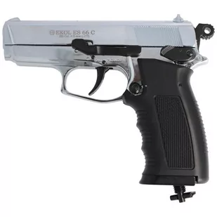 Voltran - Pistolet wiatrówka Ekol ES 66C Shiny - 4,5 mm - Chrom - Wiatrówki pistolety - miniaturka - grafika 1