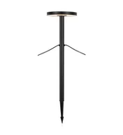 Lampy ogrodowe - Stojąca lampa zewnętrzna Garden na taras LED 5W czarna - miniaturka - grafika 1