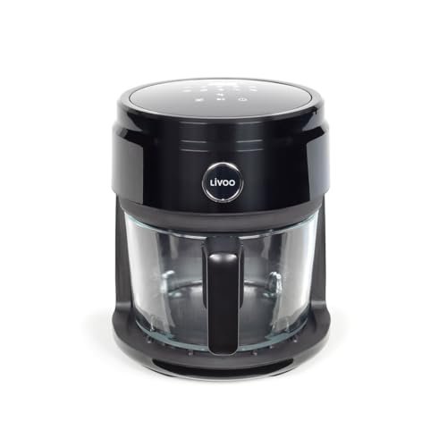 Livoo 3,5 L frytkownica bez oleju, 1400 W, 8 programów gotowania, regulowana temperatura, 200°C, timer