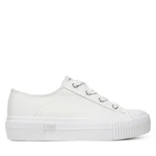 Trampki damskie - Trampki Lee Isla C Women Low 50251001.1FG Biały - miniaturka - grafika 1