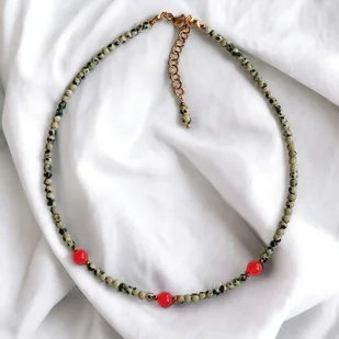 Choker : red currant collection - Naszyjniki - miniaturka - grafika 1