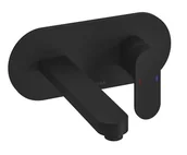 Baterie umywalkowe - Ravak Chrome - Podtynkowa bateria umywalkowa z korpusem, czarna X070430 - miniaturka - grafika 1