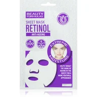 Maseczki do twarzy - Beauty Formulas Retinol Anti-Ageing Sheet Mask nawilżająca maska w płachcie do twarzy - miniaturka - grafika 1