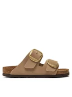 Klapki i japonki damskie - Birkenstock Klapki Arizona Big Buckle 1024064 Beżowy - miniaturka - grafika 1