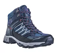 Buty trekkingowe męskie - Black Crevice Męskie buty trekkingowe High, wodoodporne, niebieskie/czerwone, rozmiar 46 - miniaturka - grafika 1