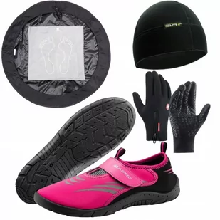 ZESTAW DO MORSOWANIA BUTY NEOPRENOWE CZAPKA RĘKAWICZKI MATA PRZEBIERANIA 39 - Czapki damskie - miniaturka - grafika 1