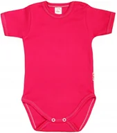 Body dla niemowląt - Body KRÓTKI rękaw Róż AMARANT r 80 KLEKLE - miniaturka - grafika 1