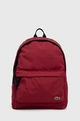 Plecaki - Lacoste plecak męski kolor bordowy duży gładki - miniaturka - grafika 1