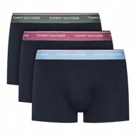 Majtki męskie - TOMMY HILFIGER BOKSERKI MĘSKIE MAJTKI TRUNK 3P GRANATOWE r. M - miniaturka - grafika 1