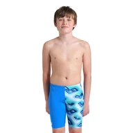 Kąpielówki dla chłopców - Spodenki treningowe pływackie chłopięce Logo Graphic Swim Jammer - miniaturka - grafika 1