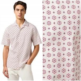 Wrangler RESORT SHIRT White Geo koszula bawełniana męska krótki rękaw XXL - Koszule damskie Wrangler RESORT SHIRT White Geo koszula bawełniana męska krótki rękaw XXL - Koszule damskie - miniaturka - grafika 1