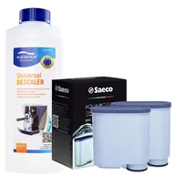 Akcesoria i części do ekspresów do kawy - Zestaw Philips Saeco - Filtr Philips Aquaclean CA6903 2szt, Uniwersalny Odkamieniacz 500ml - miniaturka - grafika 1