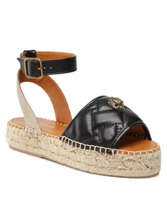 Espadryle damskie - Kurt Geiger Espadryle Morella Eagle Sandal 8879600109 Czarny - grafika 1