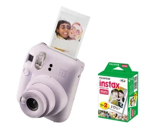 Fujifilm Instax Mini 12 purpurowy + wkłady (20 zdjęć) - Aparaty natychmiastowe - miniaturka - grafika 1