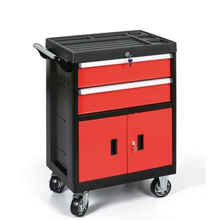 Szafka narzędziowa na kółkach, 2 szuflady, 965 x 664 x 464 mm - Wózki magazynowe - miniaturka - grafika 1