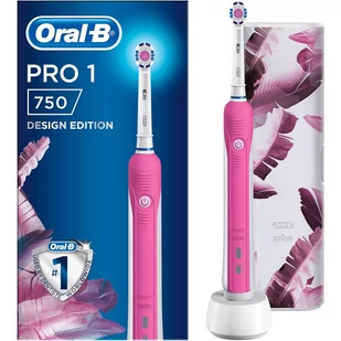 Szczoteczka Oral-B Pro 1 Różowa + etui design edition - Szczoteczki do zębów - miniaturka - grafika 1