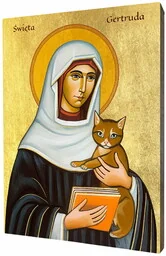 Ikona Świętej Gertrudy - Ikony i obrazy sakralne - miniaturka - grafika 1