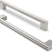 Zawiasy, okucia i inne akcesoria - Zestaw 5 uchwytów meblowych ze stopu aluminium – rozstaw osi 224 mm, idealny do szafek kuchennych i mebli - miniaturka - grafika 1