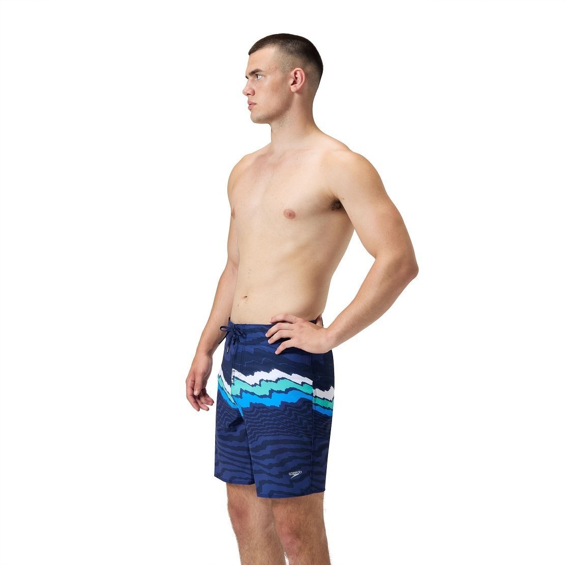 SPEEDO SZORTY MĘSKIE STRIPE FLEX BRDSHRT 18