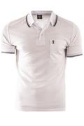Koszulki męskie - koszulka polo YP202 - biała - Risardi - miniaturka - grafika 1