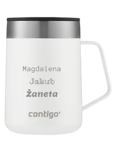 Kubek termiczny z grawerem Contigo Streeterville 420 ml - Biały - Kubki termiczne - miniaturka - grafika 1