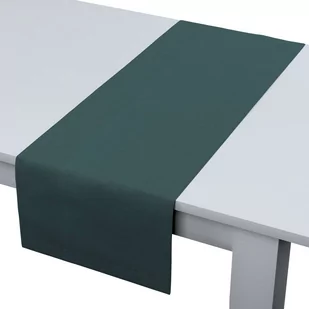 Dekoria pl Bieżnik prostokątny zgaszona szmaragdowa zieleń 40 × 130 cm Linen 410-159-09 - Obrusy i serwetki - miniaturka - grafika 1