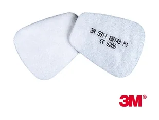 3M 5911 FILTR PRZECIWPYŁOWY, P1 R, 5911 - Akcesoria BHP - miniaturka - grafika 1