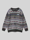 Swetry dla chłopców - Sweter z dzianiny z detalem z logo - miniaturka - grafika 1
