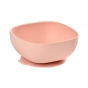 Miseczki i talerzyki dla dzieci - Beaba Silikonowa miseczka z przyssawką Pink - miniaturka - grafika 1