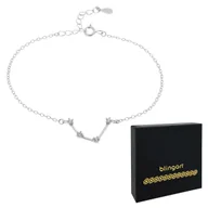 Bransoletki - Bransoletka srebrna damska znak zodiaku WODNIK - miniaturka - grafika 1