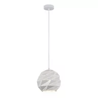 Lampy sufitowe - Italux LAMPA wisząca PALERMO PND-2424-1S-WH metalowa OPRAWA geometryczny ZWIS biały PND-2424-1S-WH - miniaturka - grafika 1