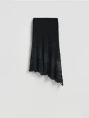 Spódnice - Reserved - Asymetryczna spódnica - czarny - miniaturka - grafika 1