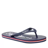 Klapki i japonki damskie - Pepe Jeans Japonki Bat Beach Brand M PMS70110 Navy 595 - miniaturka - grafika 1