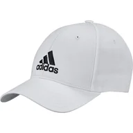 Czapki damskie - Czapka z daszkiem damska adidas Baseball Cap Cot OSFW biała FK0890 - miniaturka - grafika 1