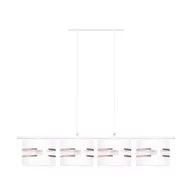 Lampy sufitowe - Victoria lampa wisząca 4xE27 biała K-5213 - miniaturka - grafika 1